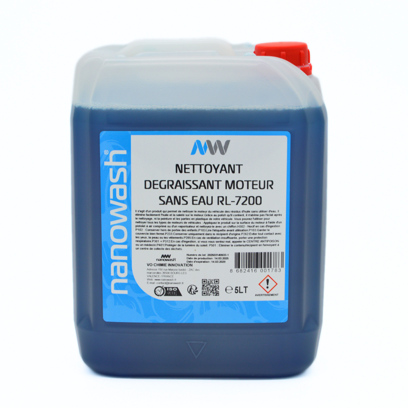 Nettoyant Dégraissant Moteur sans eau - 5L